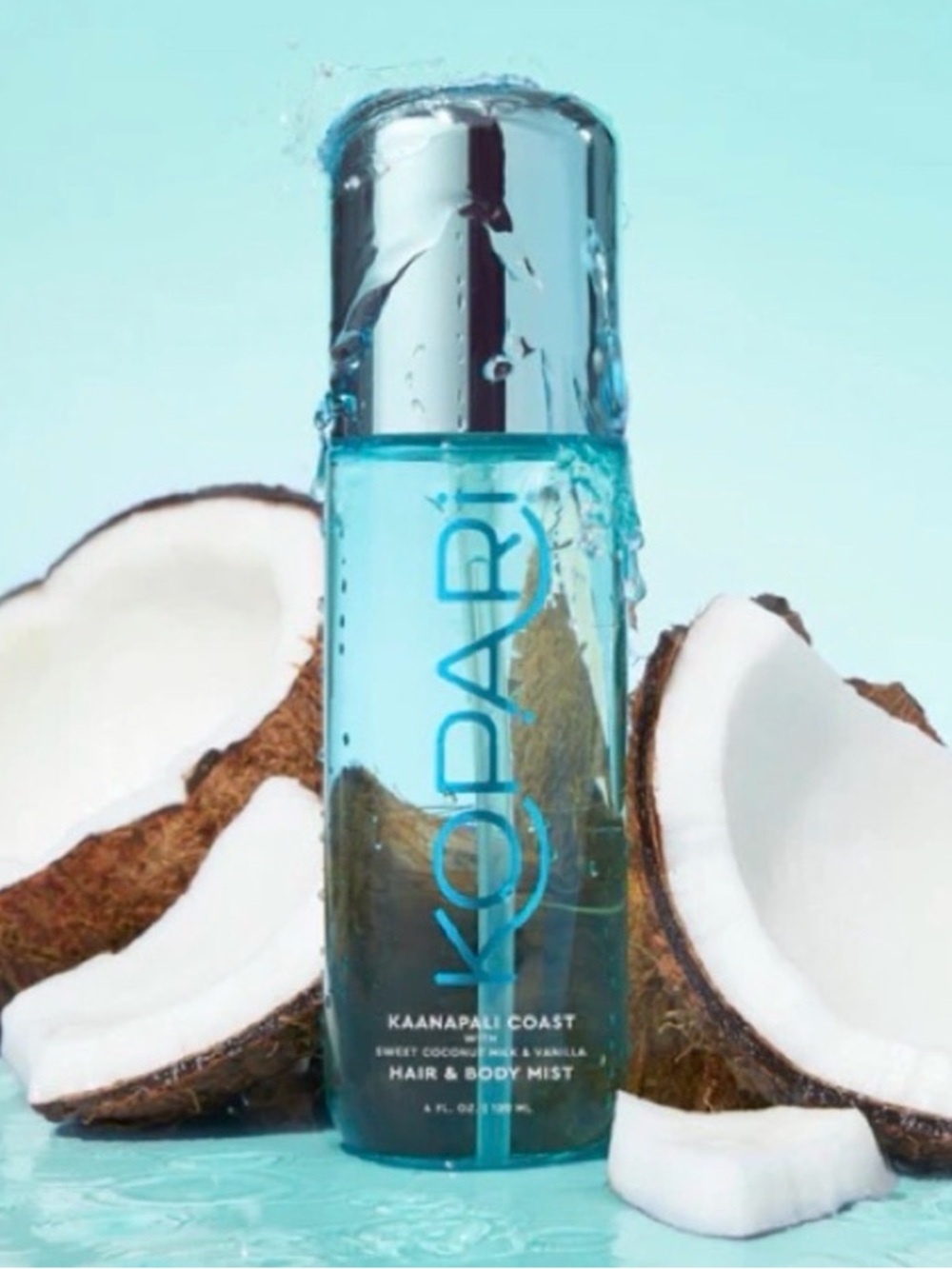 Kopari Kaanapali Coast Hair & Body Mist 4 oz Tropical Sweet Coconut Milk